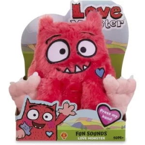 Image of Love Monster Fun Sounds Soft Toy (Red)