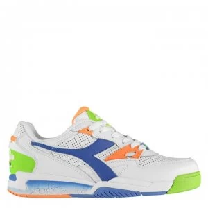 Image of Diadora Lifestyle Rebound Ace Trainers - Wht/Blue C2379
