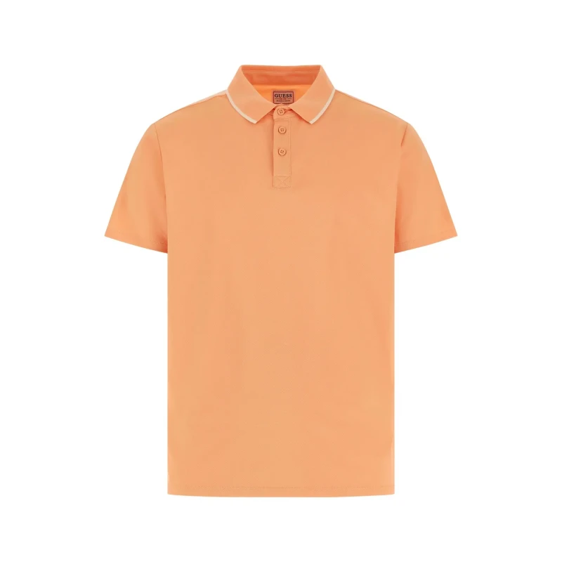 Image of Guess Polo Guess Paul Pique Tape Orange Male 2XL