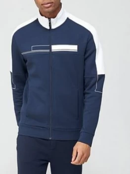 Image of Hugo Boss Skaz 1 Zip Through Tracksuit Jacket Navy Size L Men