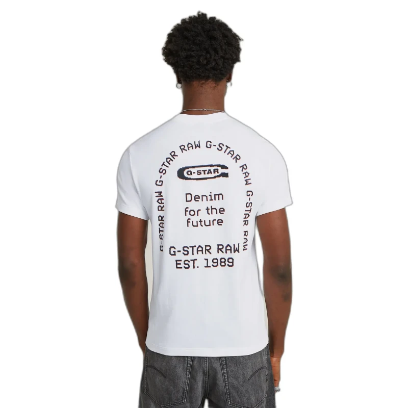 Image of G-Star T-Shirt G-Star Back Gr Arch Blanc Unisex L