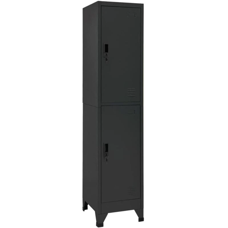 Image of VIDAXL Locker Cabinet Anthracite 38x45x180cm Steel Vidaxl 8720286700853