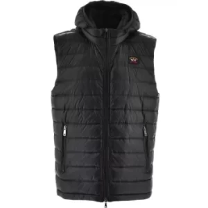 Image of Paul and Shark Black Ultra Light Down Gilet