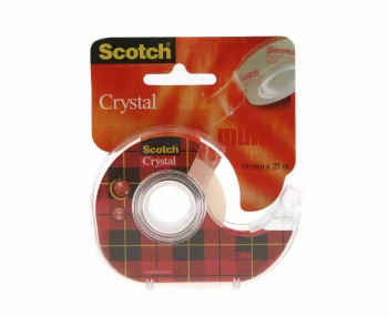 Image of 3M Scotch Crystal Clear Tape With Dispenser