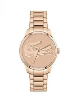 Image of Lacoste Lacoste Ladycroc Watch With Carnation Gold Ip Bracelet And Dial