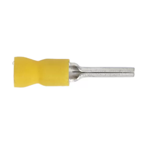 Image of Genuine SEALEY YT23 Easy-Entry Pin Terminal 14 x Ø2.9mm Yellow Pack of 100