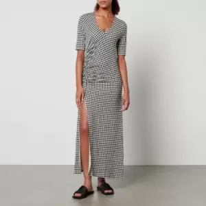 Image of Baum und Pferdgarten Jeannette Houndstooth Jersey Dress - S