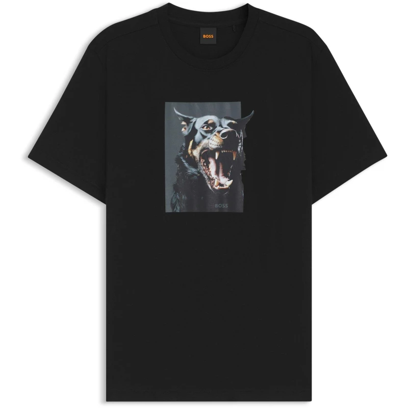Image of Boss Mens Doberman T-Shirt Black 001 male M