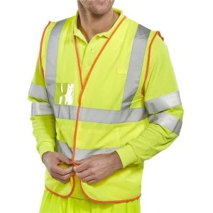 Image of BSafe Medium Multi Purpose Vest Saturn Yellow