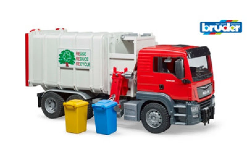 Image of Bruder Bruder 1:16 MAN TGS Side loading garbage truck D Multi unisex 01:16