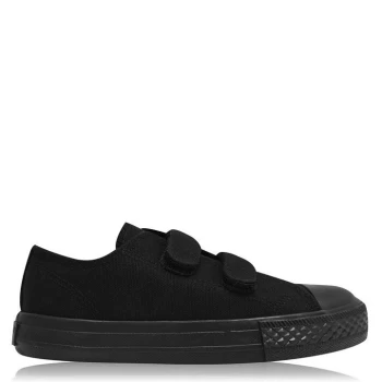 Image of SoulCal Canvas Hook and Loop Tape Shoes - Black/Blk