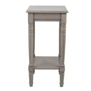 Image of Toulouse Natural Pine Square Side Table Taupe