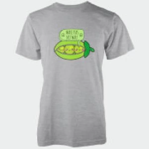 Image of Make Peas Not War Grey T-Shirt - M