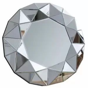 Image of Crossland Grove Delicias Wall Mirror Silver - 700mm