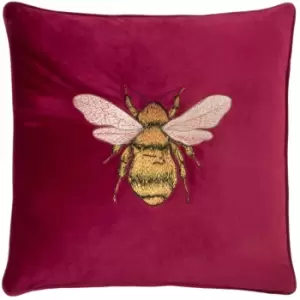 Image of Hortus Bee Cushion Fuchsia