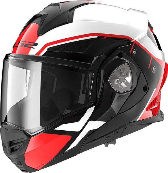 Image of LS2 FF901 Advant X Metryk White Red Modular Helmet Size S