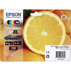 Image of Epson Oranges 33XL Black And Colour Ink Cartridge