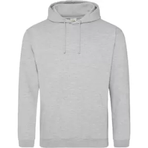 Image of Awdis Unisex College Hooded Sweatshirt / Hoodie (4XL) (Heather Grey)