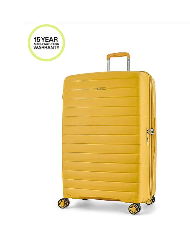 Image of Rock Rock Palma Large Suitcase Yellow - Rock - Size: Large Yellow Large SH50507