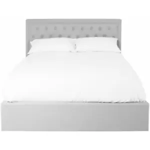 Image of Hannah Light Grey King Size Ottoman Bed - Premier Housewares