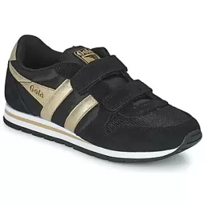 Image of Gola DAYTONA MIRROR VELCRO Girls Childrens Shoes (Trainers) in Black. Sizes available:8 toddler,9 toddler,10 kid,11 kid,12 kid,13 kid,1 kid