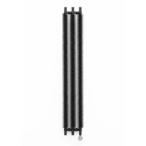Image of Terma Ribbon Vertical Designer Radiator, Heban Black (W)290mm (H)1720mm