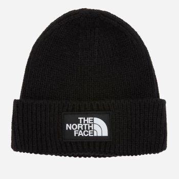 Image of The North Face Logo Box Cuffed Beanie - TNF Black