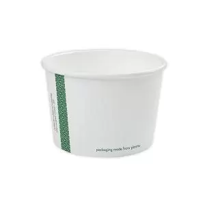 Image of Vegware Soup Container 16oz 115-Series White Pack of 25 SC-16 VG92028
