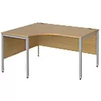 Image of Dams International Left Hand Ergonomic Desk MB14ELSO 1,400 x 1,200 x 725 mm