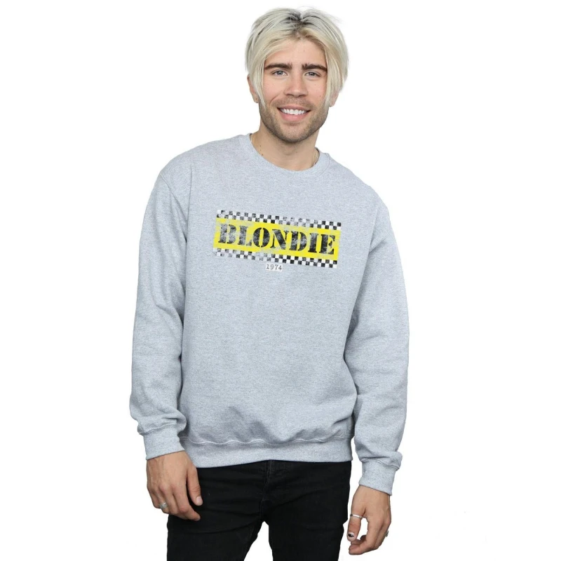 Image of Blondie Blondie Men Taxi 74 Sweatshirt in Grey Size: Small Grey S Male 5057955029599
