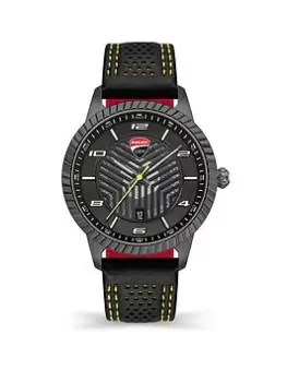 Image of Ducatti Tradizione Blue Sunray Dial With Blue Silicone Strap, Blue, Men