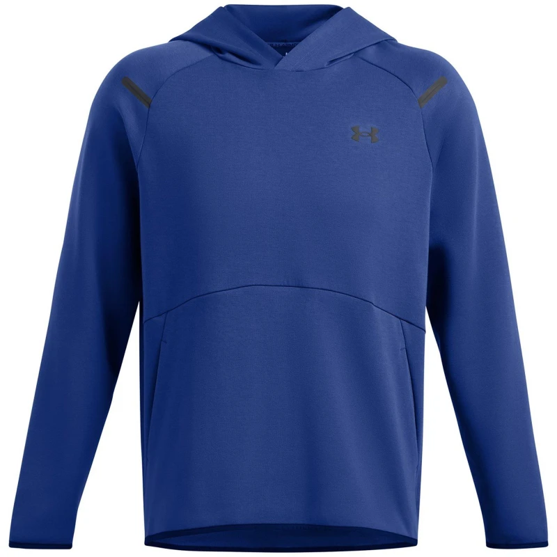 Image of Under Armour Mens Unstoppable Fleece Hoodie Blue male XS