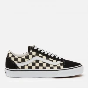 Image of Vans Old Skool Trainers - Black/Swhite Checkerboard - UK 11