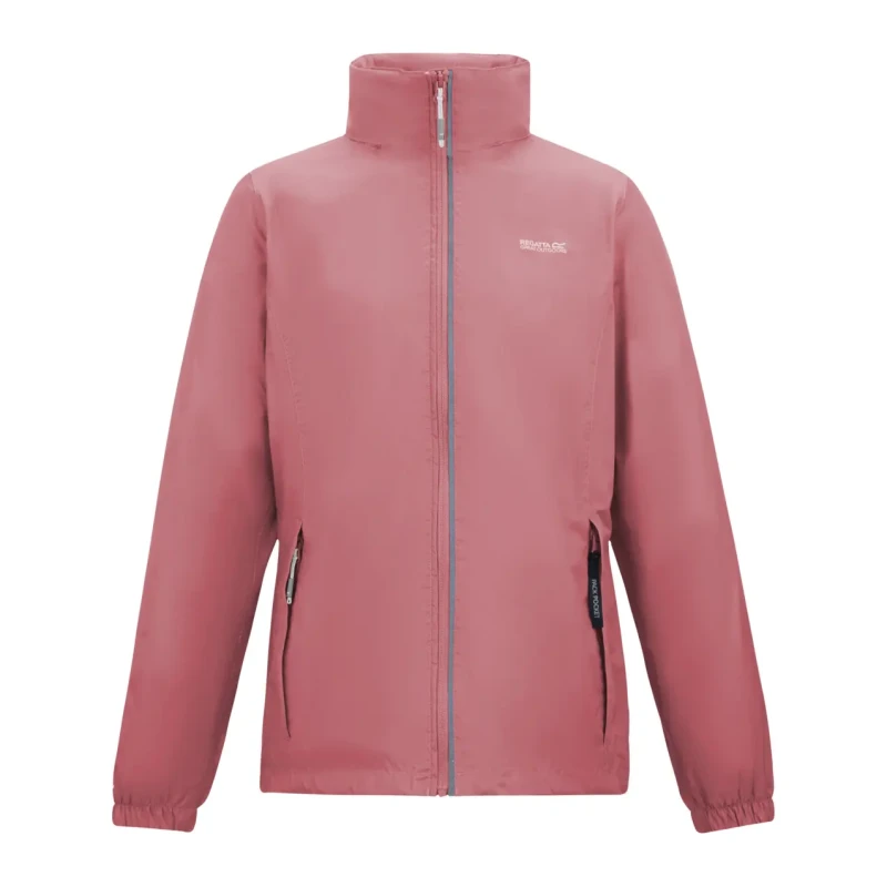 Image of Regatta Womens Corinne IV Waterproof Packaway Jacket in Peach Size: 12 Peach Female 12