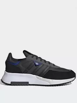 Image of adidas Originals Retropy F2 Trainers - Carbon, Carbon, Size 9, Men