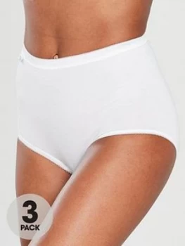 Image of Sloggi Pk 3 Maxi Briefs., White, Size 24, Women