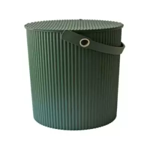Image of Hachiman Omnioutil Storage Bucket & Lid Medium - Dark Green
