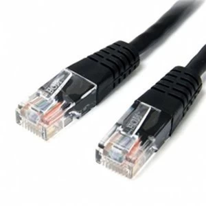 Image of 15 ft Black Molded Cat5e UTP Patch Cable