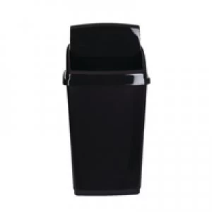 Image of 2Work Swing Top Bin 30 Litre Black RB02383