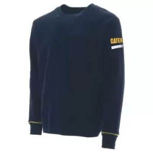 Image of CAT Workwear Mens Essentials Cotton Crew Neck Work Sweater XL - Chest 46-49' (117 - 124cm)