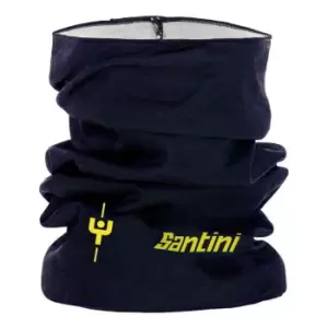 Image of Santini Maillot Jaune Tour De France 2022 Neckwarmer - Blue