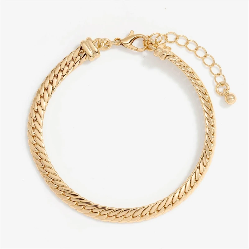 Image of Jon Richard Gold Plated Herringbone Chain Bracelet Jewellery Sets One Size Gold 40812110000