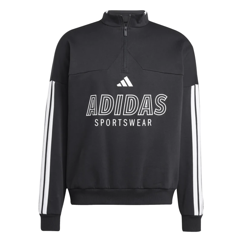 Image of Adidas Sweat jacket 1/2 zip adidas House Of Tiro Noir Male L