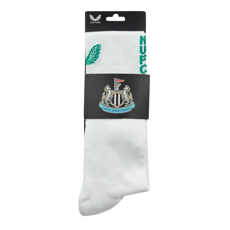 Image of Castore Newcastle United Alt Sock - White White 4 -8