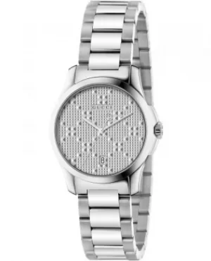 Image of Gucci G-Timeless Silver Dial Steel Womens Watch YA126551 YA126551