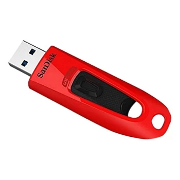 Image of SanDisk 64GB Ultra USB 3.0 Flash Drive - Red