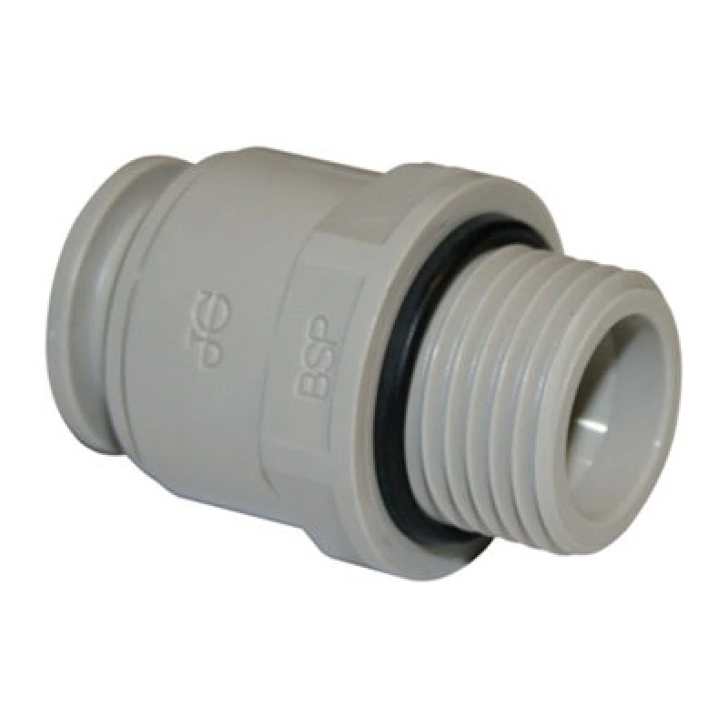 Image of JG Speedfit John Guest Speedfit Acetal Straight Adaptor 15mm X .5 Bsp (Pack Of 10) Cm011514S