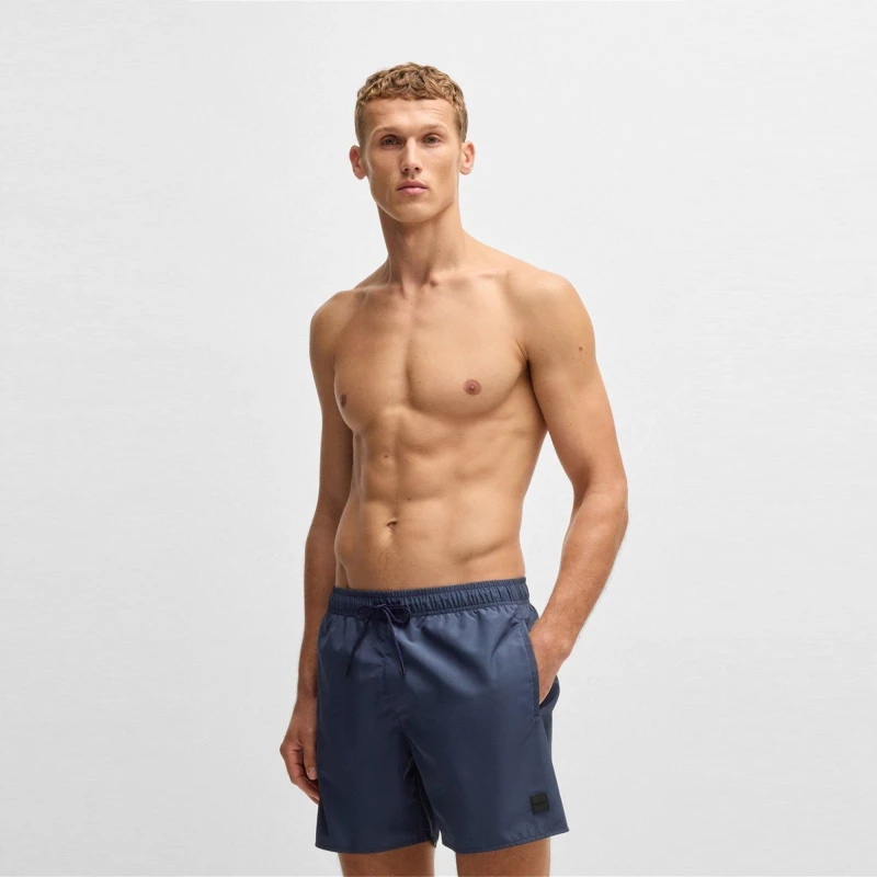 Image of Boss Mens Quick-drying Dive Swimshorts Navy 413 male L