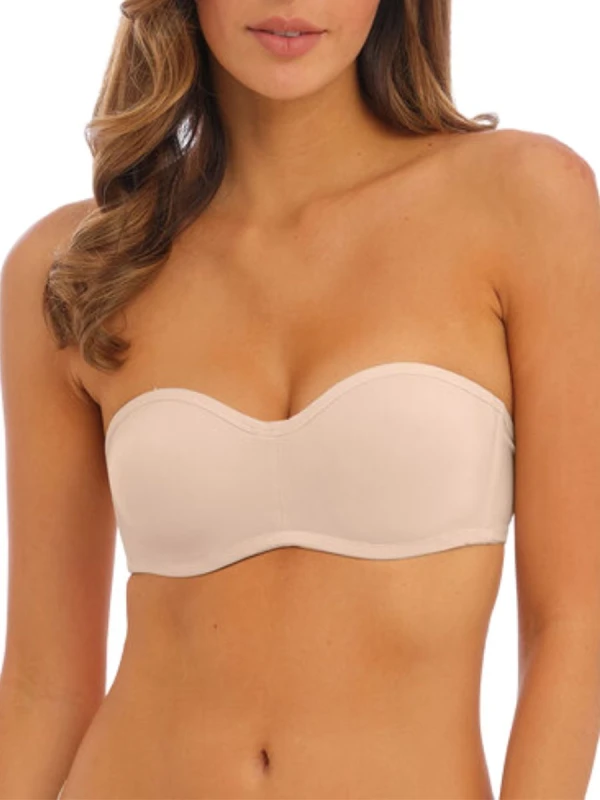 Image of Wacoal Womens underwired bandeau bra Wacoal Accord Beige Female 100B