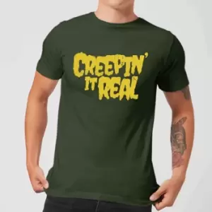 Image of Creepin It Real Mens T-Shirt - Forest Green - M